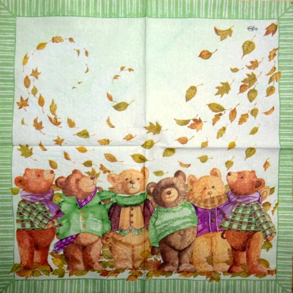 032 Teddy - 3-ply (grün) - Ambiente